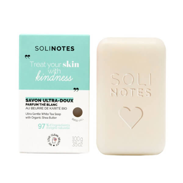 Savon Solide ultra doux Thé Blanc Solinotes 100g