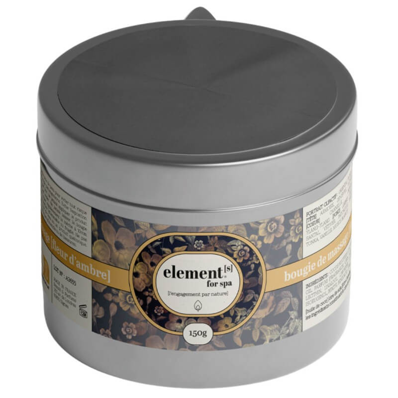 Vela de Massagem Flor de Âmbar Elements 150g