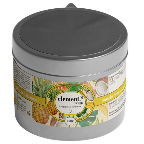 Vela de Massagem Abacaxi Coco Elements 150g Vela de Massagem Abacaxi Coco Elements 150g