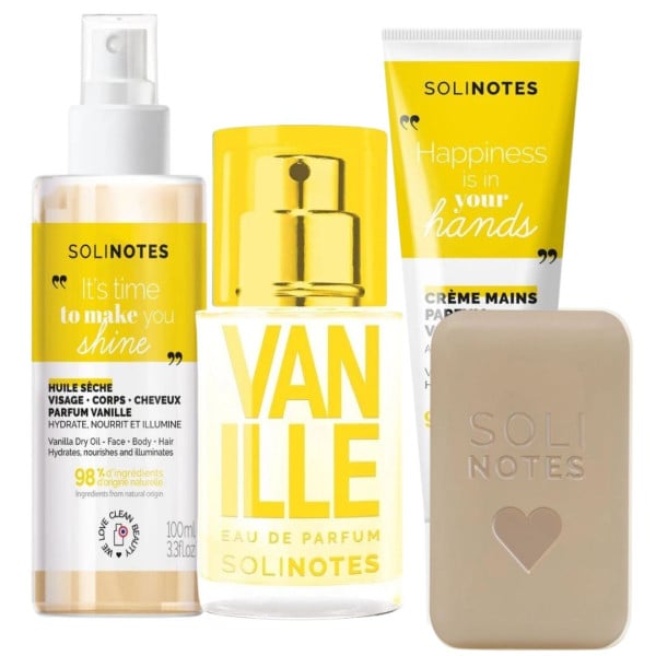 Vanilla Solinotes body care pack