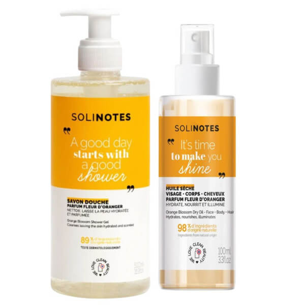 Duo de soins pour le corps Fleur d'Oranger Solinotes