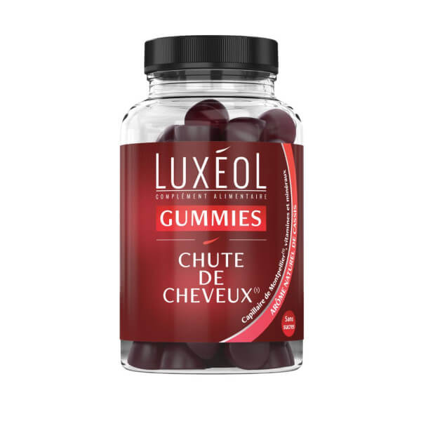 Compléments alimentaires chute des cheveux Luxéol 60 gummies