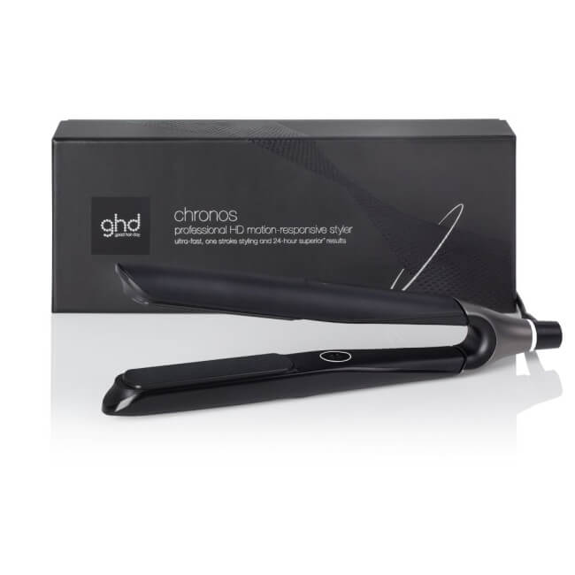 Alisador ghd Chronos preto + estojo térmico preto de oferta