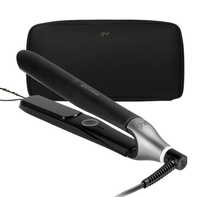 Alisador ghd Chronos preto + estojo térmico preto de oferta