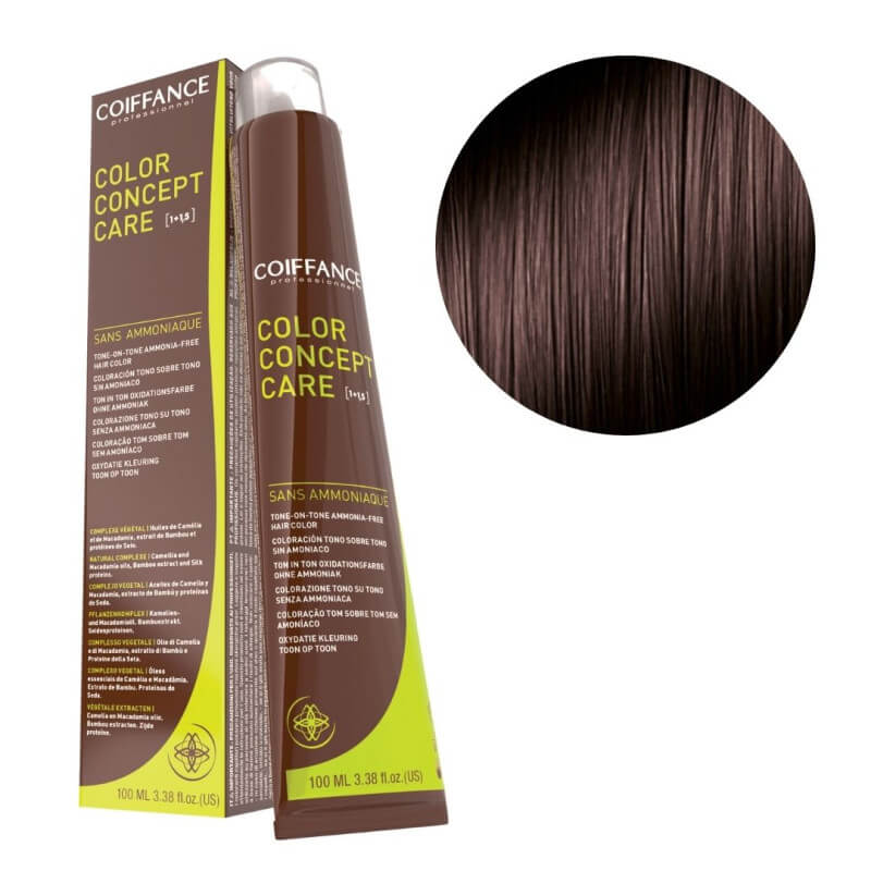 Coloração Color Concept Care 4.15 Castanho Acinzentado Mogno Coiffance 100ml