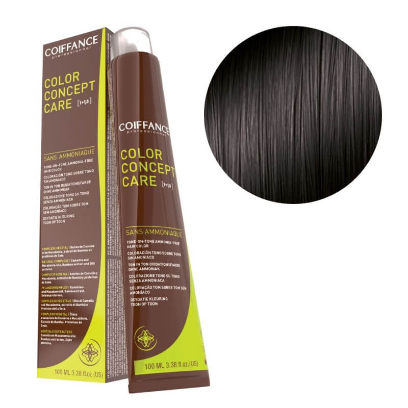Coloração Color Concept Care 5.01 Castanho Claro Natural Acinzentado Coiffance 100ml