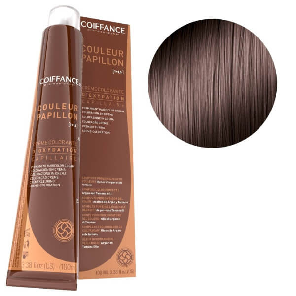 Kleuringscrème Vlinderkleur 6.15 Donker Asblond Mahonie Coiffance 100 ml Kleuringscrème Vlinderkleur 6.15 Donker Asblond Mahonie Coiffance 100 ml