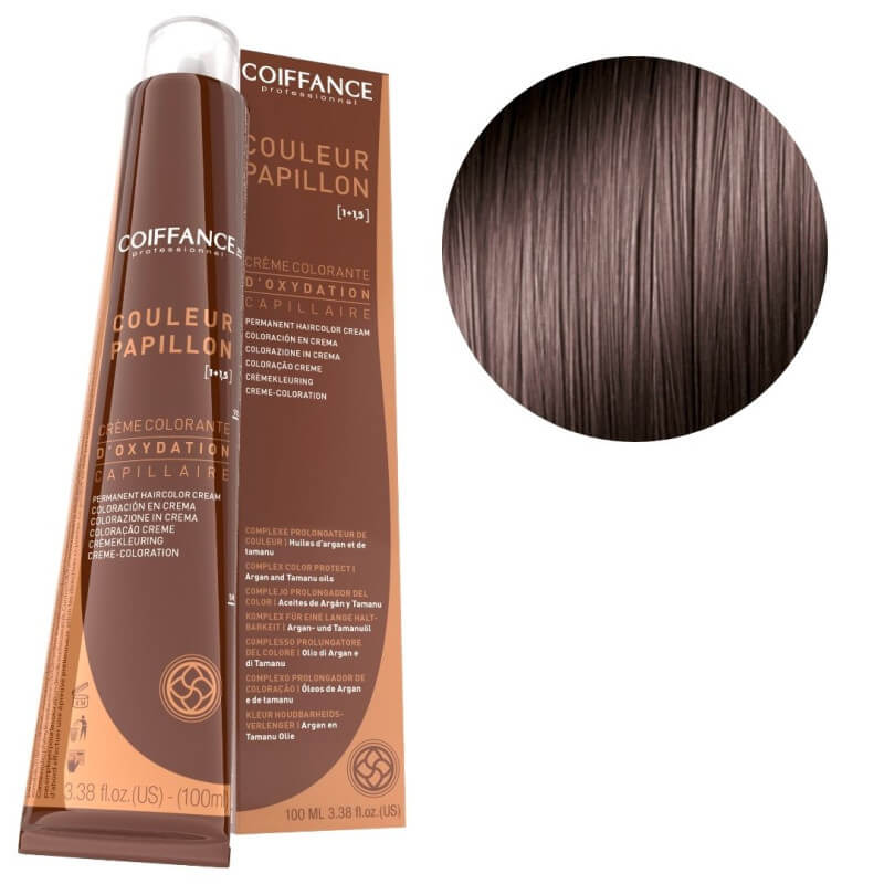 Colorazione Farfalla Colore 6.71 Acconciatura Biondo Scuro Castano Cenere 100ml