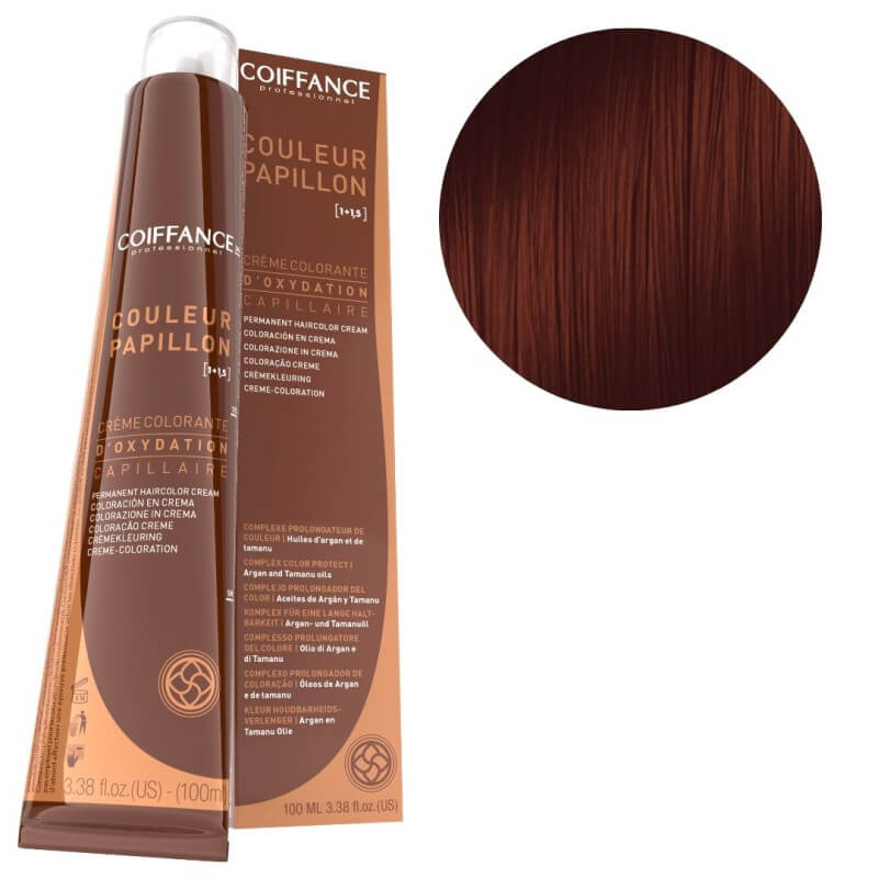 Kleuring Vlinderkleur 6.54 Donkerblond Mahonie Koper Coiffance 100ml