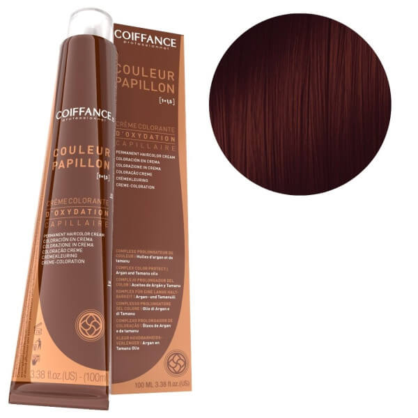 Kleurvlinder Kleuring 5.54 Licht Kastanje Mahonie Koper Coiffance 100ml Kleurvlinder Kleuring 5.54 Licht Kastanje Mahonie Koper Coiffance 100ml