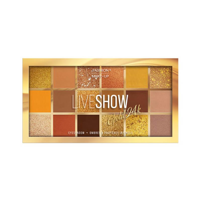 Paleta de sombras de olhos LIVESHOW nº 07 - dourado 24k
