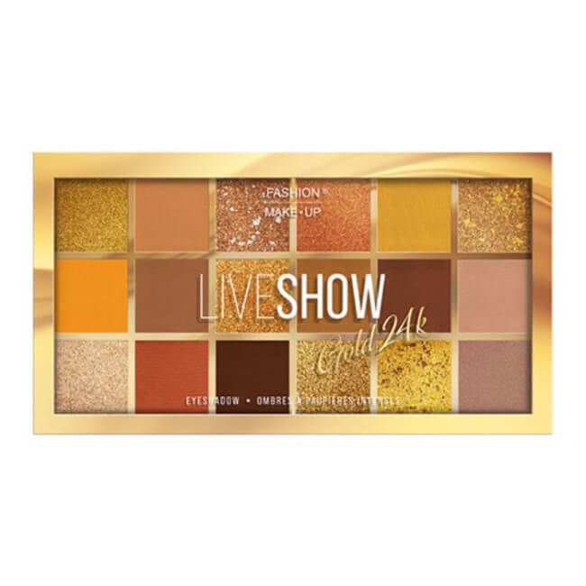 Paleta de sombras de olhos LIVESHOW nº 07 - dourado 24k
