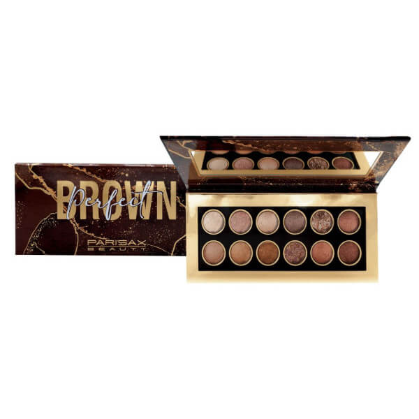 Paleta de 12 sombras de olhos assadas Perfect Brown Parisax.