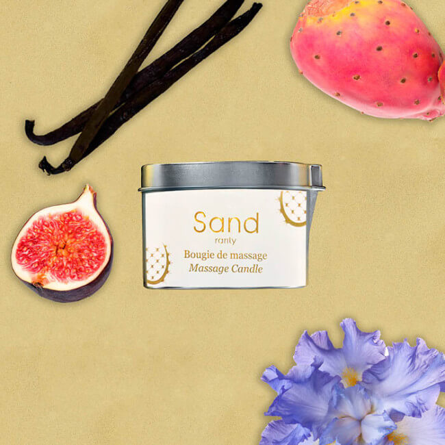 Bougie de massagem Sand Rarity com óleo de semente de figo da Índia orgânico 90g