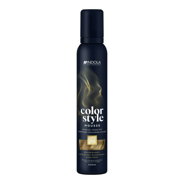 Mousse Colorante Blond Moyen Color Style Mousse Indola Vegan 200ml Mousse Colorante Blond Moyen Color Style Mousse Indola Vegan 200ml