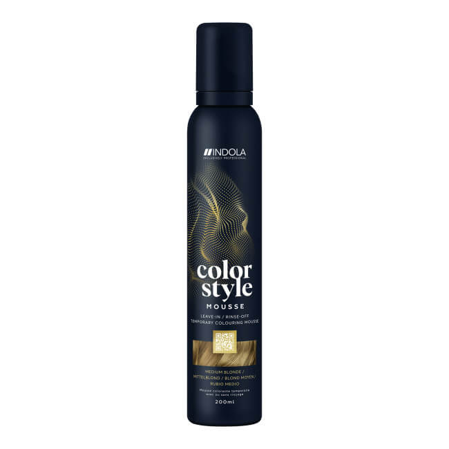 Mousse Colorante Blond Moyen Color Style Mousse Indola Vegan 200ml