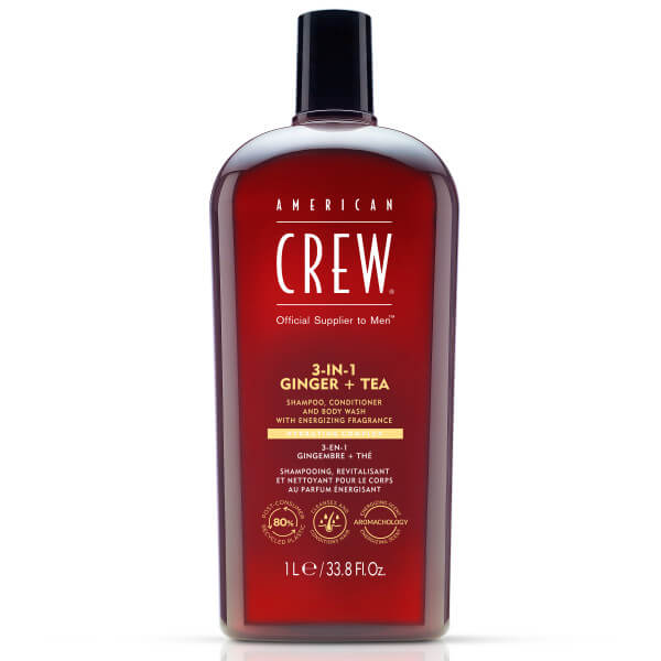 3-in-1-Behandlung Ingwer + American Crew Tea 1L