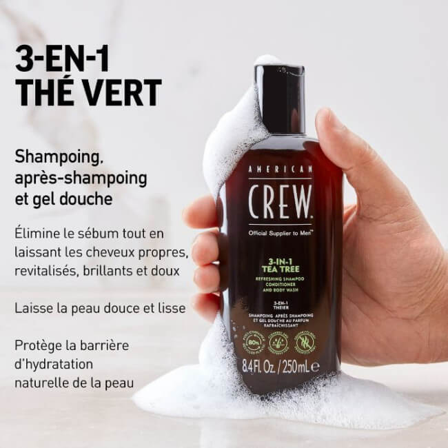 Cuidado 3-em-1 Árvore do Chá American Crew 450ml