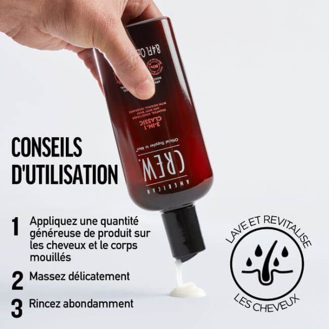 Cuidado 3 em 1 Clássico American Crew 250ml