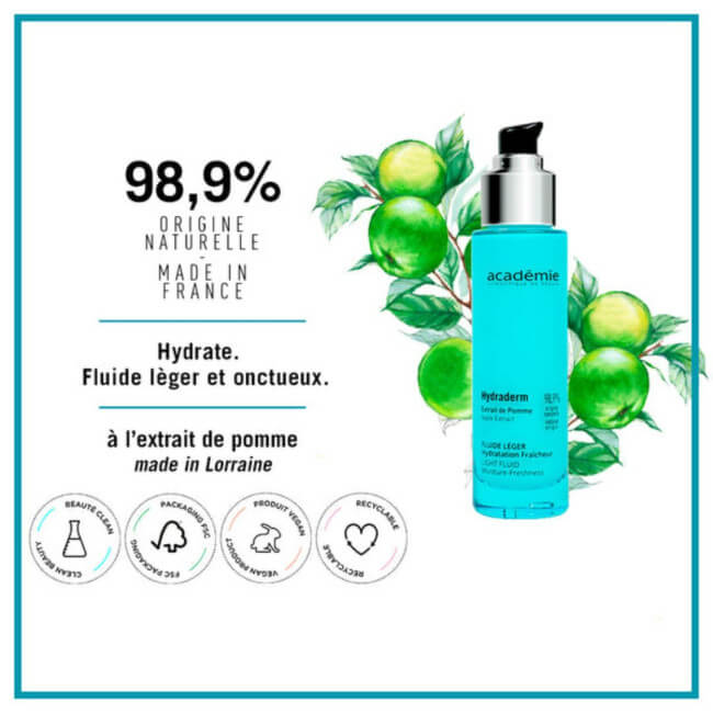 Kopie van de lichte vloeistof Hydraderm van Academie Scientifique de Beauté 100ML