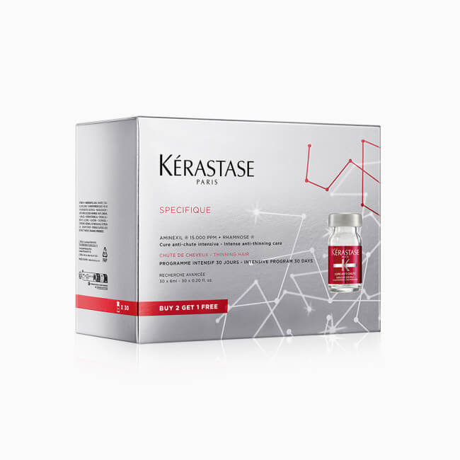 Cura anti-queda Aminexil Específico Kérastase - 3 caixas 10x6ML