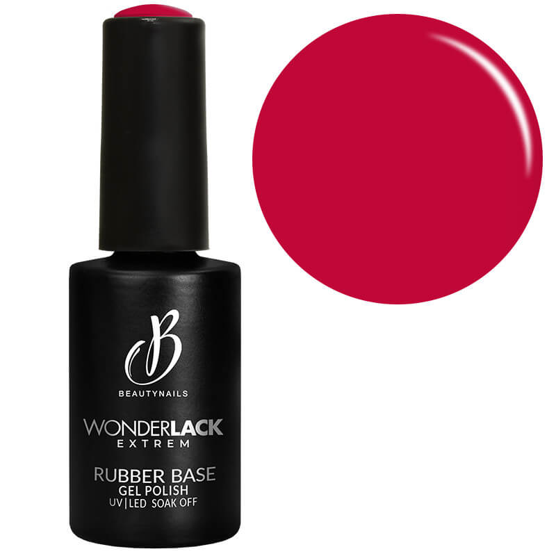 Nagellak Rubber base rood wow BeautyNails 8 ml