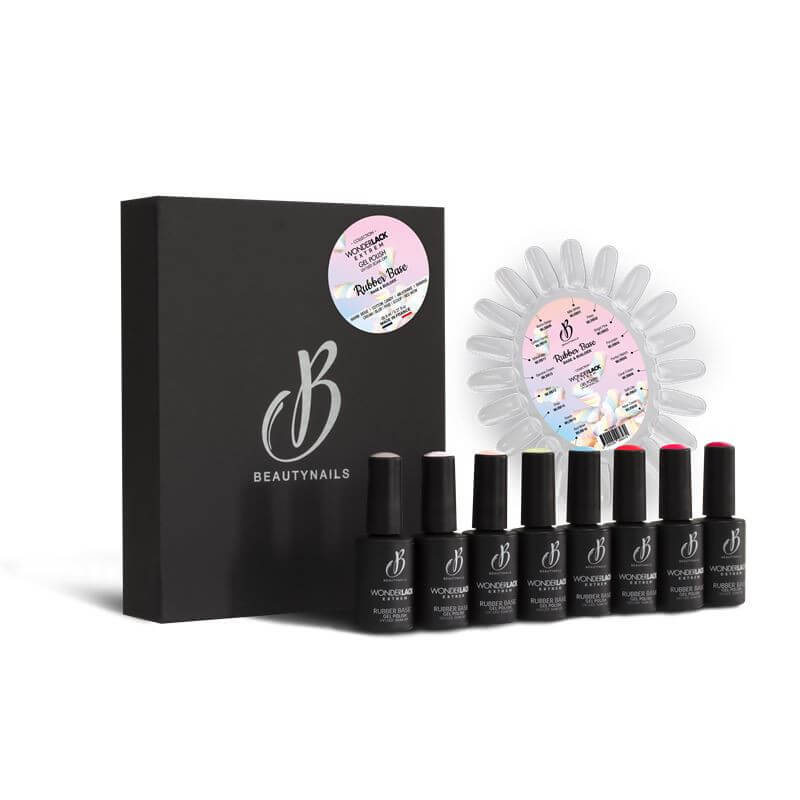 Conjunto coleção de vernizes com base de borracha 2
