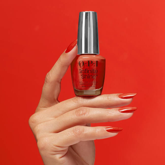 Verniz Infinite Shine Vegan Knock 'Em Red OPI 15ml