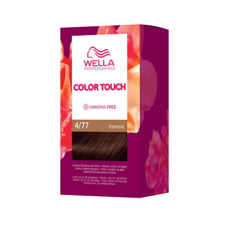 Haarkleurset Espresso Donkerbruin Intense Kleur Touch Fresh-Up 4/77 Wella