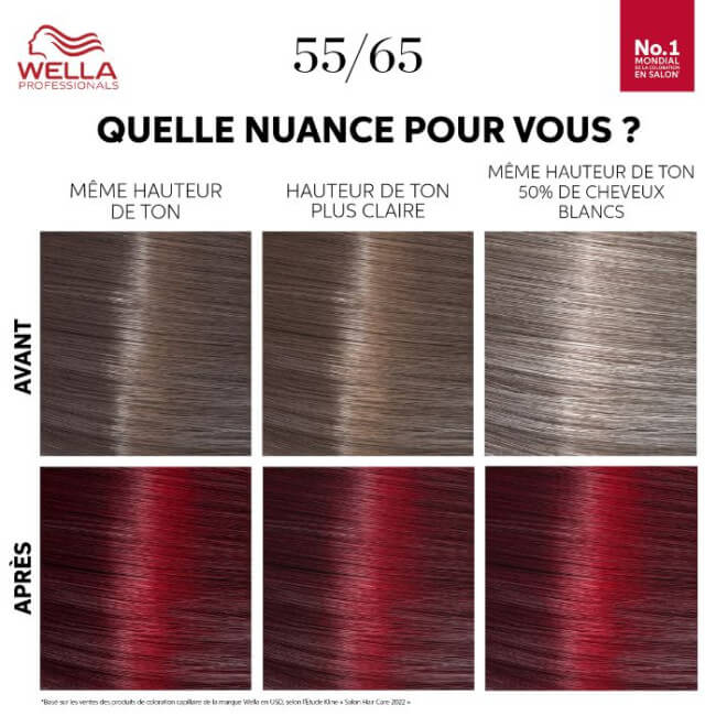 Haarkleurset Licht Kastanjebruin Intens Violet Mahoniebruin Color Touch Fresh-Up 55/65 Wella