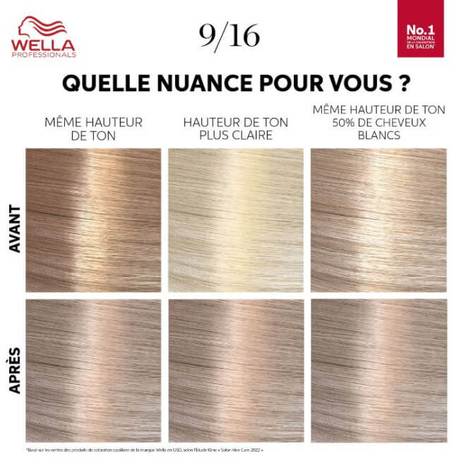 Blond Zeer Licht As Violet Icy Ash Blonde Color Touch Fresh-Up 9/16 van Wella.