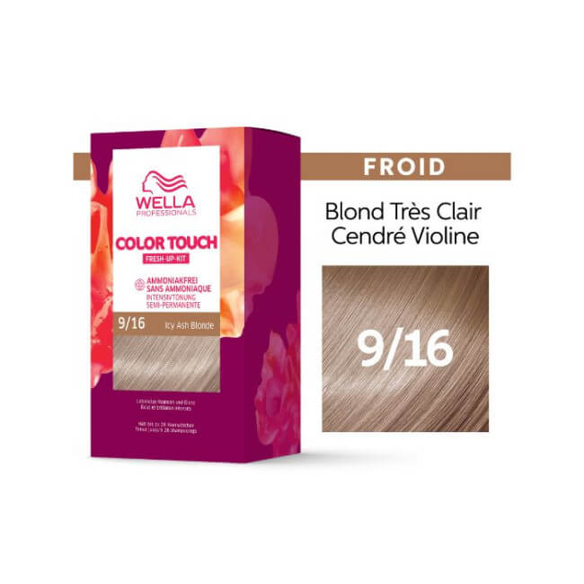 Blond Zeer Licht As Violet Icy Ash Blonde Color Touch Fresh-Up 9/16 van Wella.