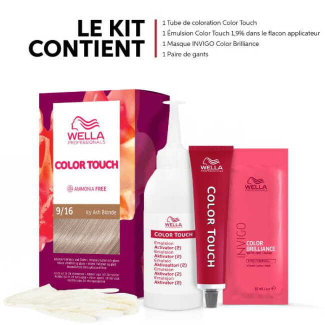 Blond Zeer Licht As Violet Icy Ash Blonde Color Touch Fresh-Up 9/16 van Wella.