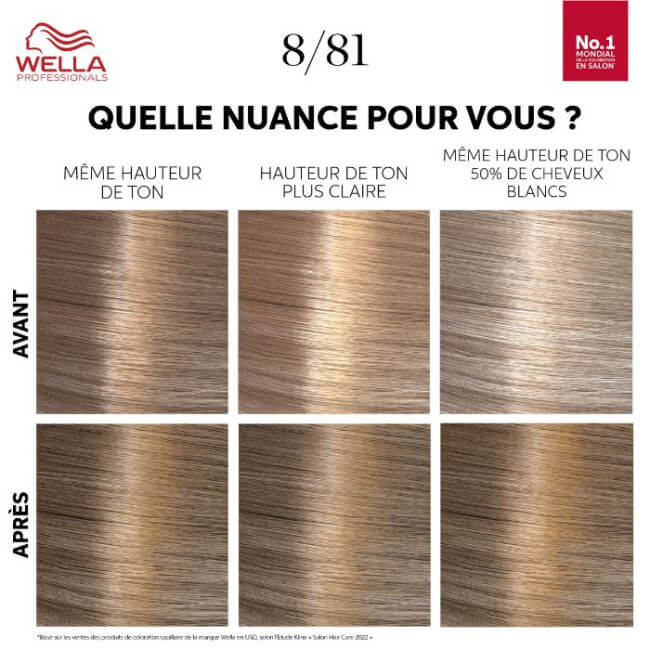 Kit de coloração Loiro Claro Pérola Cinza Pearl Blonde Color Touch Fresh-Up 8/81 da Wella.