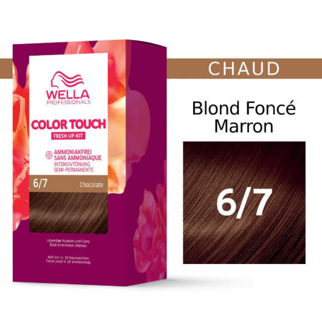 Haarkleurkit Dark Blonde Chocolate Brown Color Touch Fresh-Up 6/7 Wella