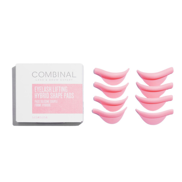 Silicone eyelash lift pads in pink by COMBINAL