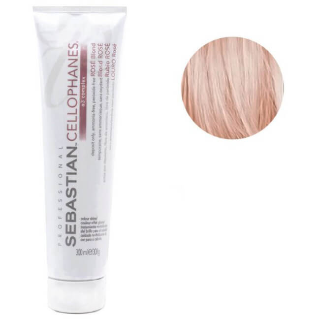 Tratamento colorante Cellophanes Rosé Blond Sebastian 300ML