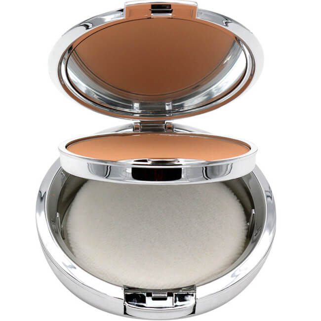 Pó compacto com esponja 2 em 1 Bege Natural 1 unidade Parisax