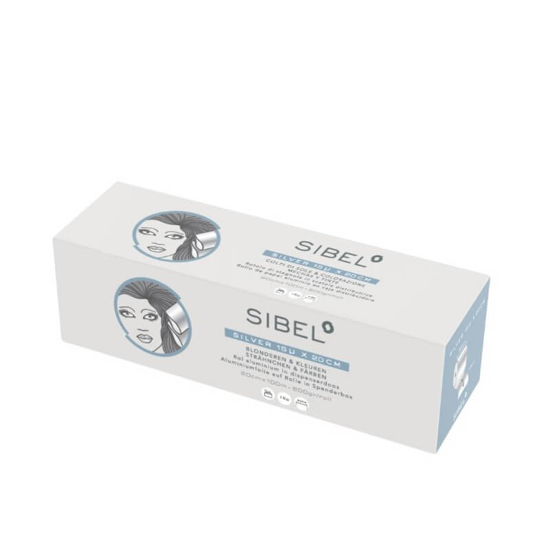 Aluminium foil 20cm x 100m of 15 microns Sibel
