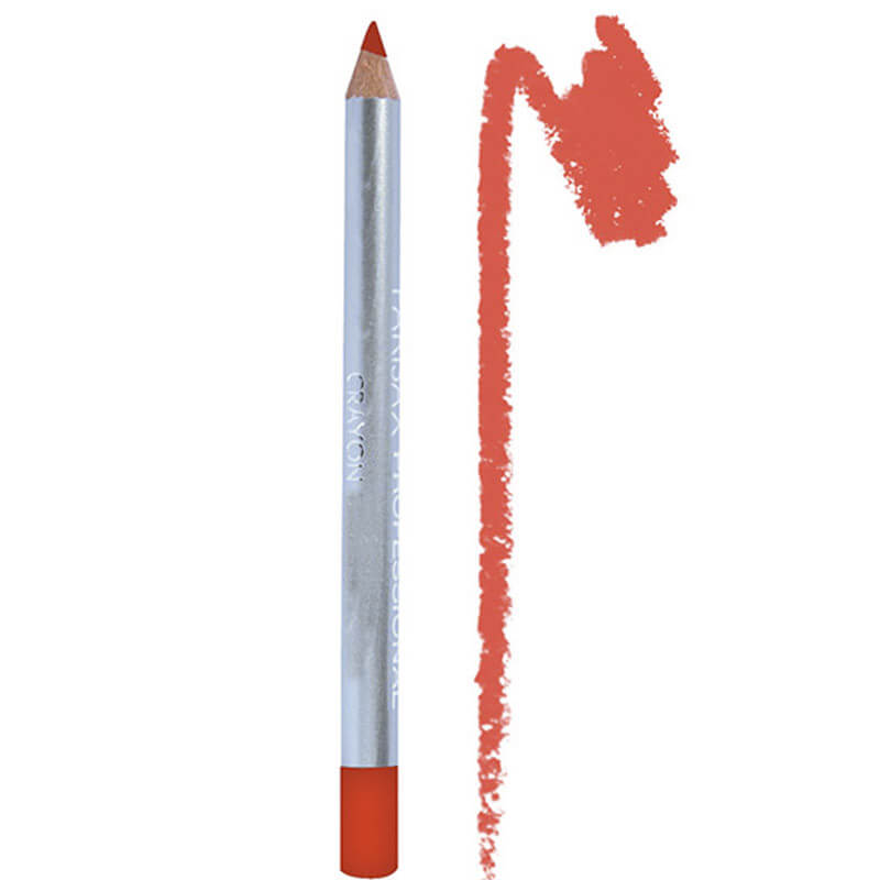 Lápis de contorno labial vermelho laranja da Parisax.