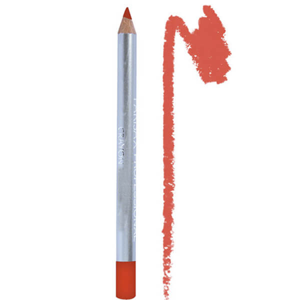 Lápis de contorno labial vermelho laranja da Parisax.