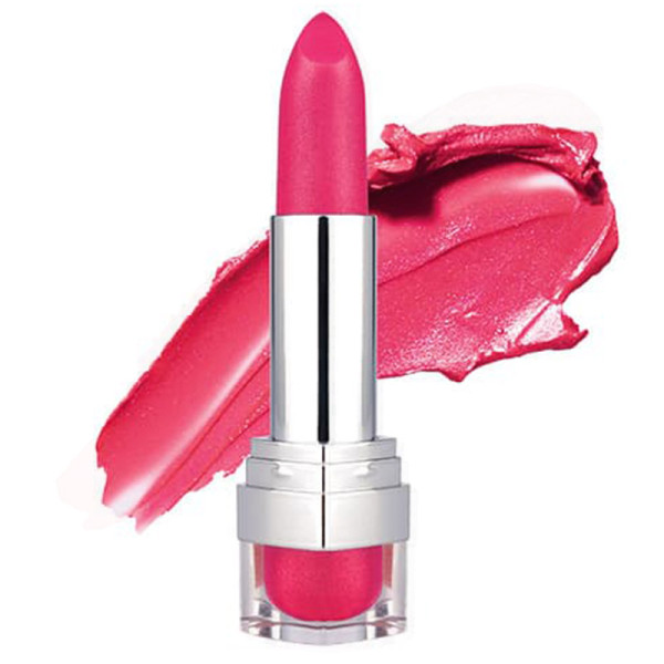 Fuchsia pink pearl lipstick...