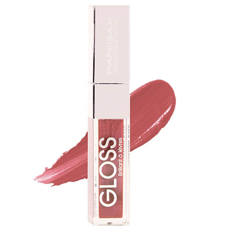 Brilho labial fosco nude rosa da Parisax
