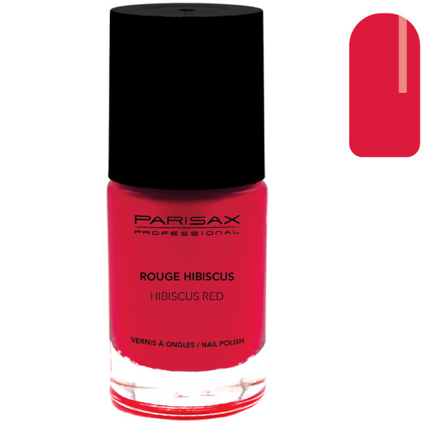 Esmalte de uñas - Rojo hibisco Parisax
