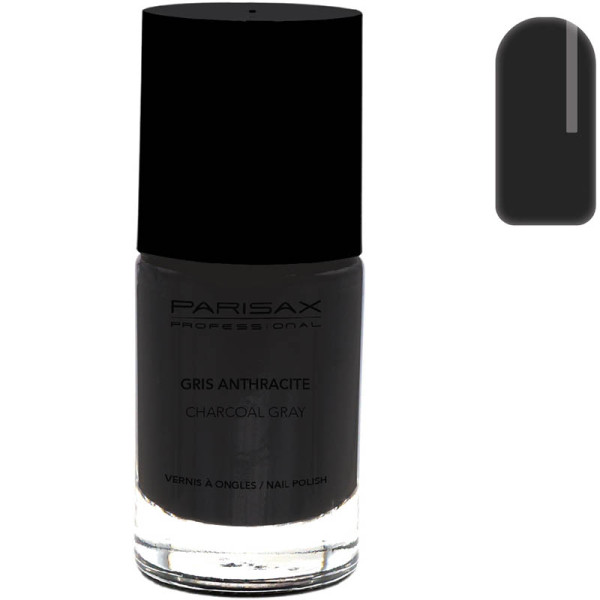 Vernis a ongles gris anthracite Parisax
