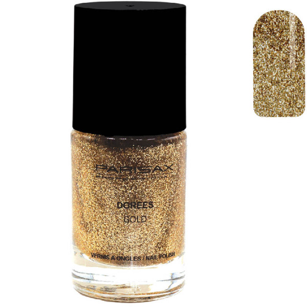 Parisax gold glitter nail...