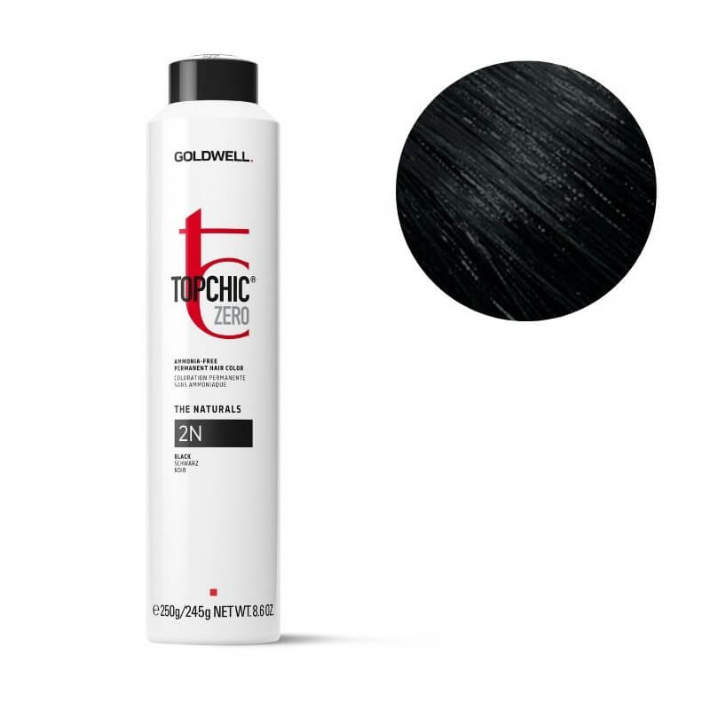 Coloração Topchic Zero zero 2n preto Goldwell 250ml