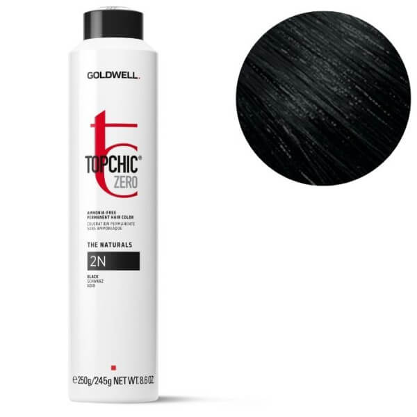 Coloración Topchic Zero 2n negro Goldwell 250ml