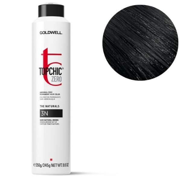 Coloración Topchic Zero 3n castaño oscuro Goldwell 250ml