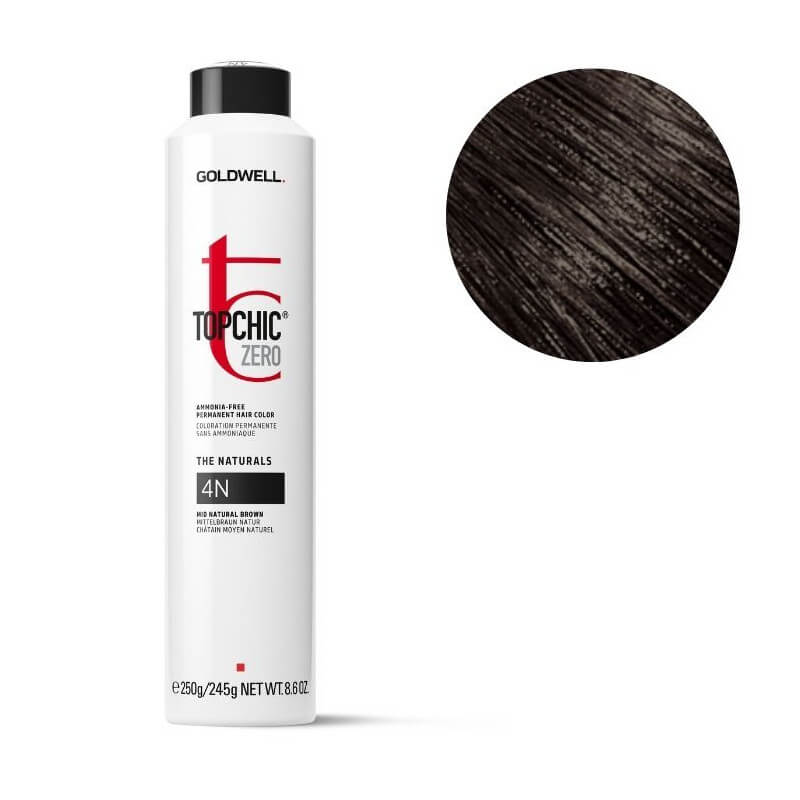 Coloração Topchic Zero 4n castanho médio Goldwell 250ml